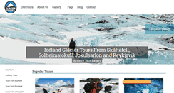 Desktop Screenshot of glacierguides.is
